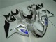 Argent Blanc Carénage Moto Suzuki GSXR 1000 K9 2009-2016 Argent Blanc Carénage Moto Suzuki GSXR 1000 K9 2009-2016