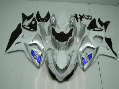 Argent Blanc Carénage Moto Suzuki GSXR 1000 K9 2009-2016
