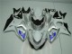 Argent Blanc Carénage Moto Suzuki GSXR 1000 K9 2009-2016 Argent Blanc Carénage Moto Suzuki GSXR 1000 K9 2009-2016