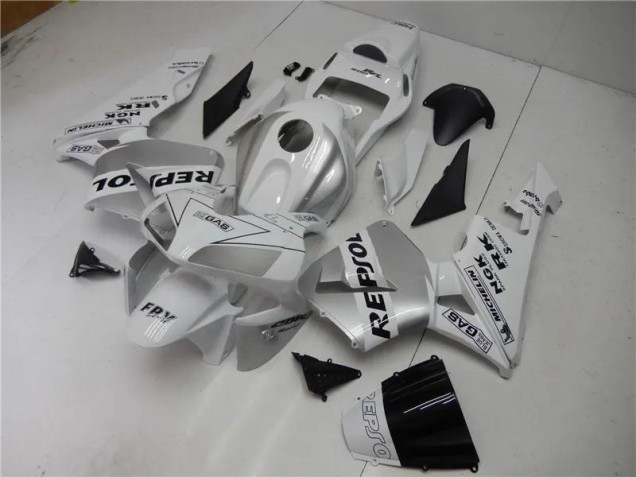 Argent Blanc Noir Repsol Carénage Moto Honda CBR 600 RR 2003-2004 Argent Blanc Noir Repsol Carénage Moto Honda CBR 600 RR 2003-2004