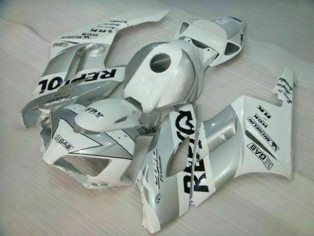 Argent Blanc Repsol Carénage Moto Honda CBR 1000 RR 2004-2005 Argent Blanc Repsol Carénage Moto Honda CBR 1000 RR 2004-2005