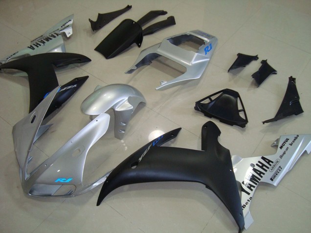Argent Bleu Carénage Moto Yamaha R1 2002-2003 Argent Bleu Carénage Moto Yamaha R1 2002-2003