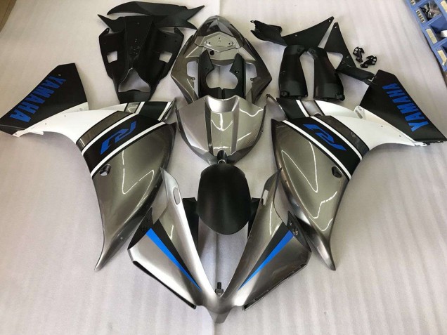 Argent Bleu Carénage Moto Yamaha R1 2012-2014 Argent Bleu Carénage Moto Yamaha R1 2012-2014