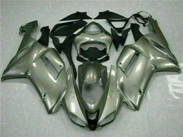 Argent Carénage Moto Kawasaki ZX6R 2007-2008 Argent Carénage Moto Kawasaki ZX6R 2007-2008