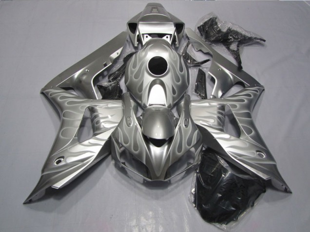 Argent Flamme Carénage Moto Honda CBR 1000 RR 2006-2007 Argent Flamme Carénage Moto Honda CBR 1000 RR 2006-2007