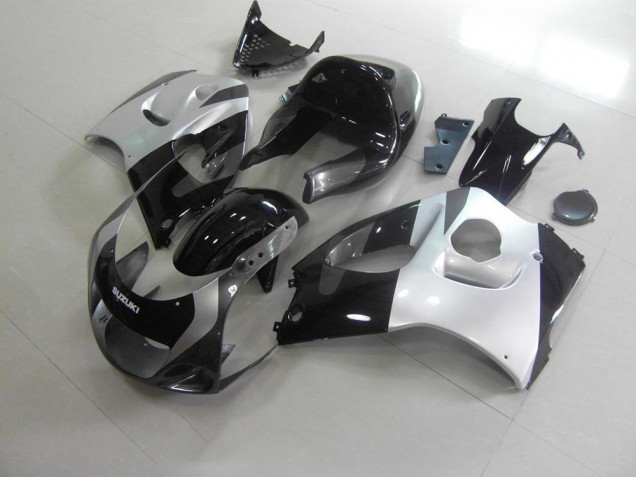 Argent Gris No Décalque Carénage Moto Suzuki GSXR 600 1996-2000