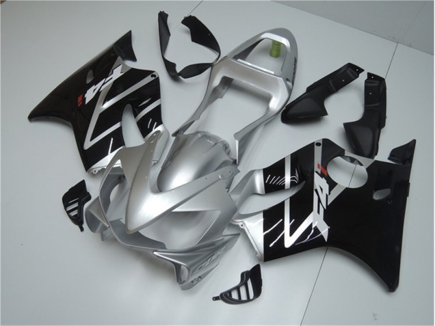 Argent Noir Carénage Moto Honda CBR 600 F4i 2001-2003 Argent Noir Carénage Moto Honda CBR 600 F4i 2001-2003