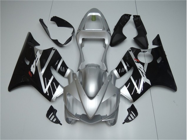 Argent Noir Carénage Moto Honda CBR 600 F4i 2001-2003 Argent Noir Carénage Moto Honda CBR 600 F4i 2001-2003