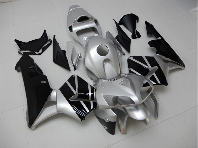 Argent Noir Carénage Moto Honda CBR 600 RR 2005-2006 Argent Noir Carénage Moto Honda CBR 600 RR 2005-2006