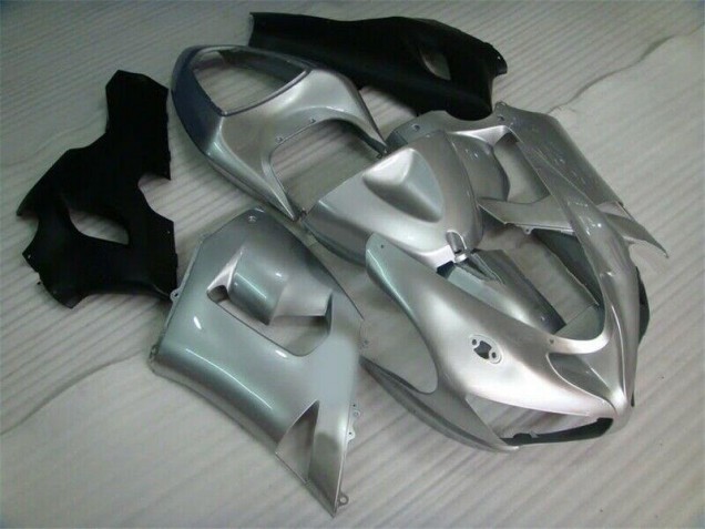 Argent Noir Carénage Moto Kawasaki ZX6R 2005-2006