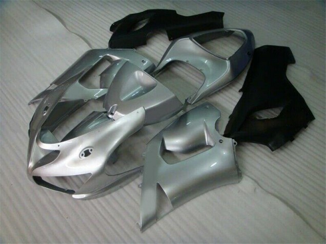 Argent Noir Carénage Moto Kawasaki ZX6R 2005-2006