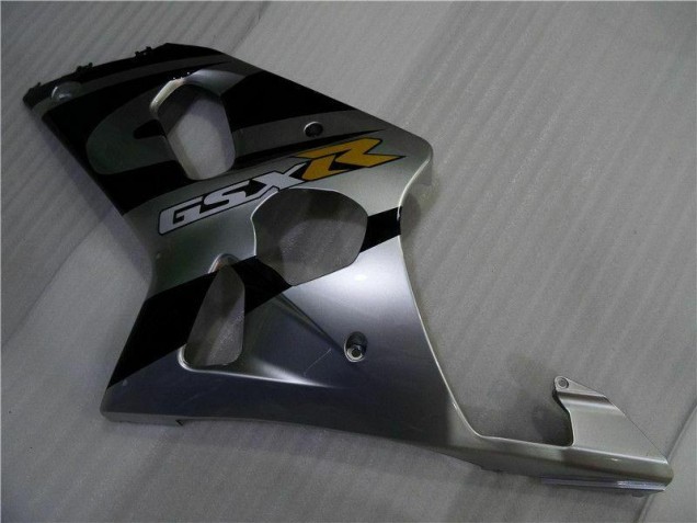 Argent Noir Carénage Moto Suzuki GSXR 1000 K1 2000-2002 Argent Noir Carénage Moto Suzuki GSXR 1000 K1 2000-2002