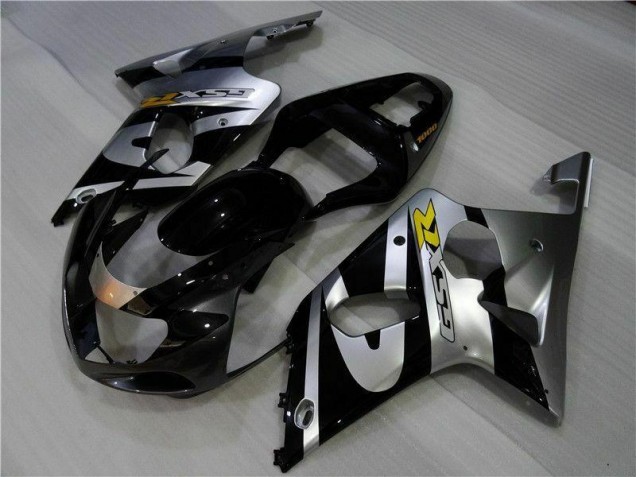 Argent Noir Carénage Moto Suzuki GSXR 1000 K1 2000-2002 Argent Noir Carénage Moto Suzuki GSXR 1000 K1 2000-2002