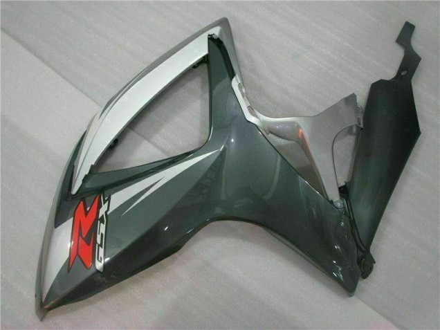 Argent Noir Carénage Moto Suzuki GSXR 600 / 750 K6 2006-2007 Argent Noir Carénage Moto Suzuki GSXR 600 / 750 K6 2006-2007
