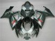 Argent Noir Carénage Moto Suzuki GSXR 600 / 750 K6 2006-2007 Argent Noir Carénage Moto Suzuki GSXR 600 / 750 K6 2006-2007