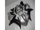Argent Noir Carénage Moto Yamaha R1 2002-2003 Argent Noir Carénage Moto Yamaha R1 2002-2003