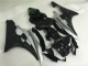 Argent Noir Carénage Moto Yamaha R6 2006-2007 Argent Noir Carénage Moto Yamaha R6 2006-2007