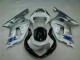 Argent Noir Carénages Moto Suzuki GSXR 600 / 750 K1 K2 K3 2001-2003 Argent Noir Carénages Moto Suzuki GSXR 600 / 750 K1 K2 K3 2001-2003