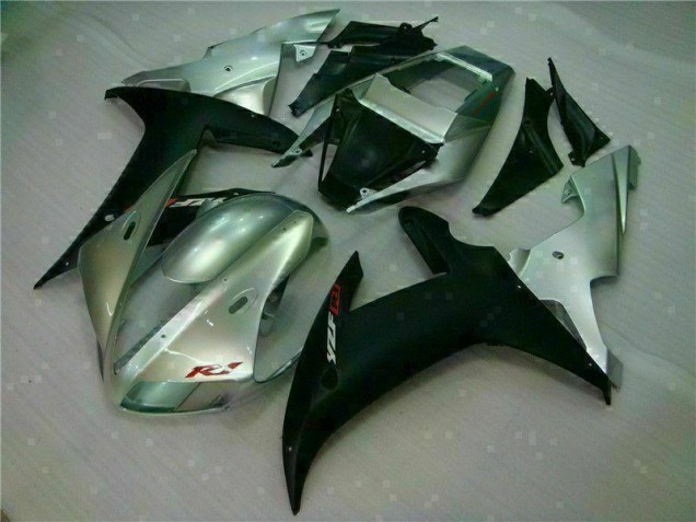 Argent Noir Carénages Moto Yamaha R1 2002-2003 Argent Noir Carénages Moto Yamaha R1 2002-2003