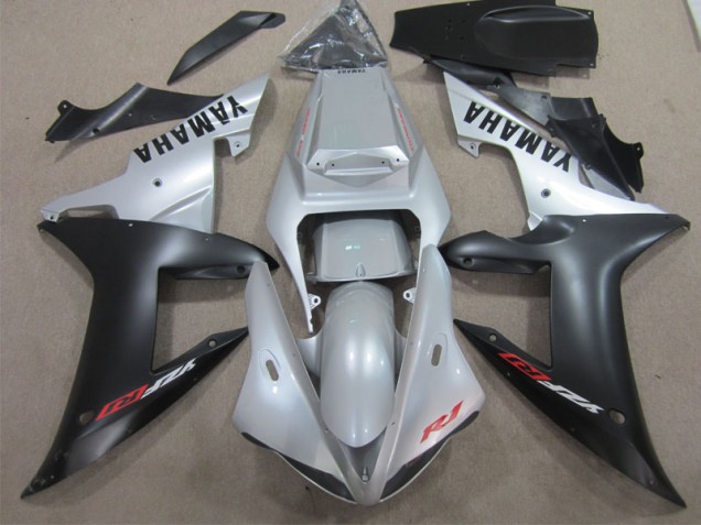 Argent Noir Carrosserie Moto Yamaha R1 2002-2003 Argent Noir Carrosserie Moto Yamaha R1 2002-2003