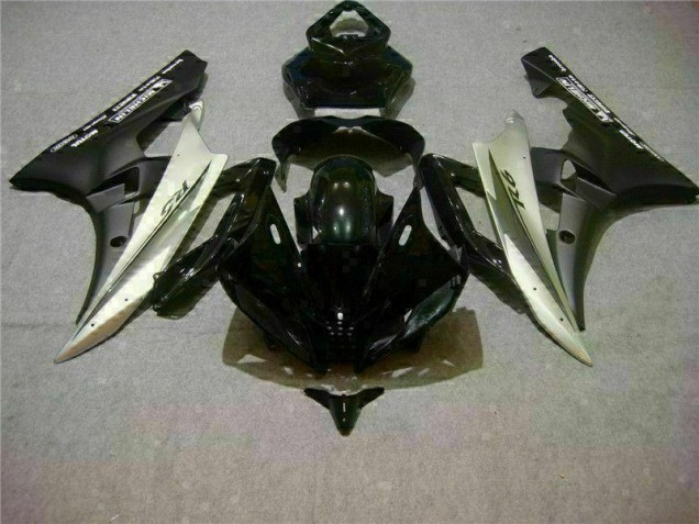 Argent Noir Carrosserie Moto Yamaha R6 2006-2007 Argent Noir Carrosserie Moto Yamaha R6 2006-2007