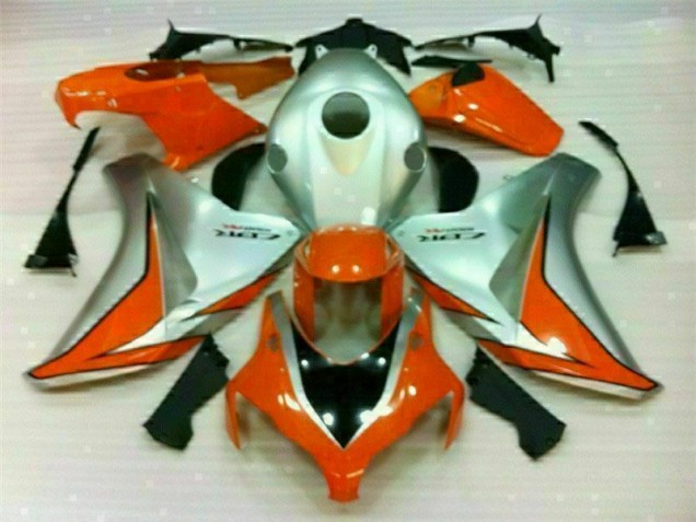 Argent Orange Carénage Moto Honda CBR 1000 RR 2008-2011 Argent Orange Carénage Moto Honda CBR 1000 RR 2008-2011