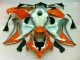Argent Orange Carénage Moto Honda CBR 1000 RR 2008-2011 Argent Orange Carénage Moto Honda CBR 1000 RR 2008-2011