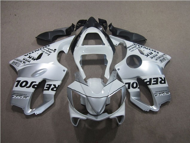 Argent Repsol Carénage Moto Honda CBR 600 F4i 2001-2003 Argent Repsol Carénage Moto Honda CBR 600 F4i 2001-2003