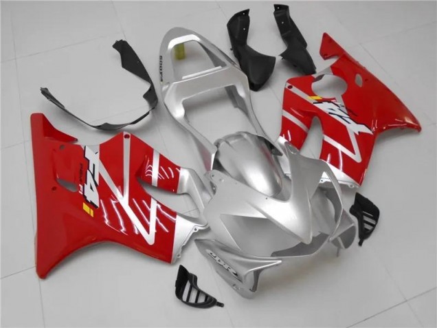 Argent Rouge Carénage Moto Honda CBR 600 F4i 2001-2003 Argent Rouge Carénage Moto Honda CBR 600 F4i 2001-2003