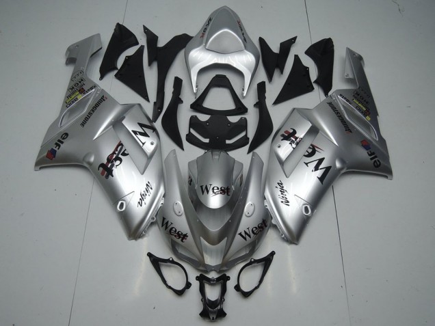 Argent West Carénage Moto Kawasaki ZX6R 2007-2008 Argent West Carénage Moto Kawasaki ZX6R 2007-2008