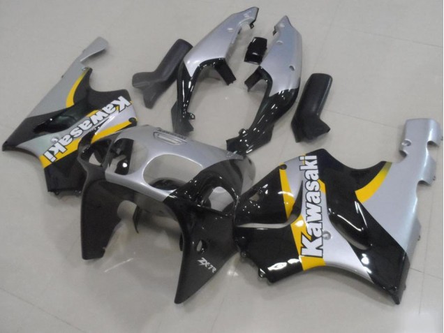 Argent et Noir Carénage Moto Kawasaki ZX7R 1996-2003 Argent et Noir Carénage Moto Kawasaki ZX7R 1996-2003