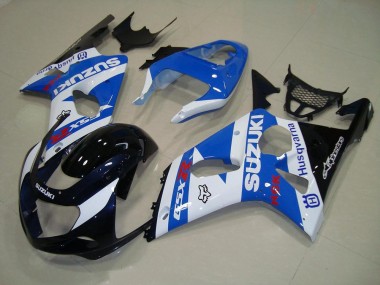 Blakc Bleu Blanc Carénage Moto Suzuki GSXR 1000 K1 2000-2002