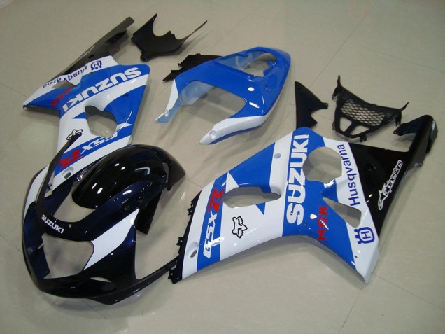 Blakc Bleu Blanc Carénage Moto Suzuki GSXR 1000 K1 2000-2002 Blakc Bleu Blanc Carénage Moto Suzuki GSXR 1000 K1 2000-2002