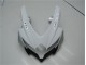 Blanc Argent Bleu Carénage Moto Suzuki GSXR 600 / 750 K8 2008-2010 Blanc Argent Bleu Carénage Moto Suzuki GSXR 600 / 750 K8 2008-2010