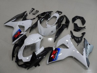 Blanc Argent Carénage Moto Suzuki GSXR 1000 K9 2009-2016