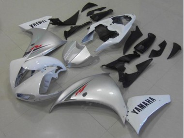 Blanc Argent Carénage Moto Yamaha R1 2012-2014