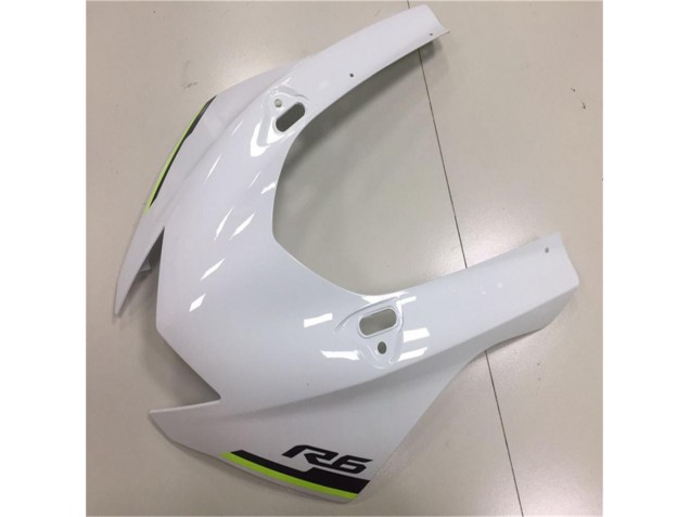Blanc Argent Carénage Moto Yamaha R6 2017-2023 Blanc Argent Carénage Moto Yamaha R6 2017-2023