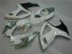 Blanc Argent Carrosserie Moto Suzuki GSXR 600 / 750 K6 2006-2007 Blanc Argent Carrosserie Moto Suzuki GSXR 600 / 750 K6 2006-2007