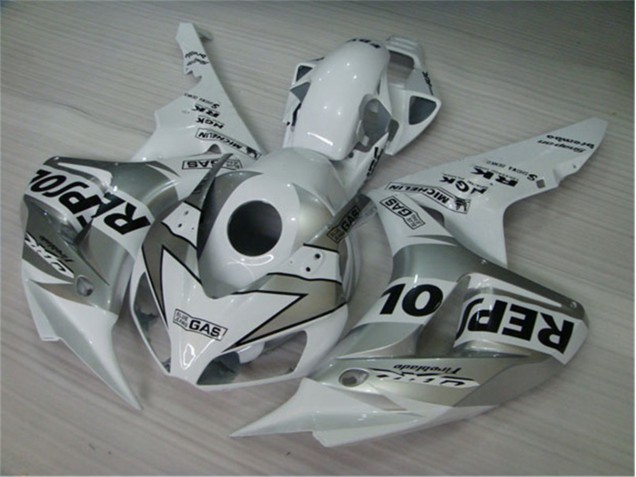 Blanc Argent Noir Repsol Carénage Moto Honda CBR 1000 RR 2004-2005 Blanc Argent Noir Repsol Carénage Moto Honda CBR 1000 RR 2004-2005