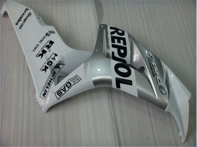Blanc Argent Noir Repsol Carénage Moto Honda CBR 1000 RR 2004-2005 Blanc Argent Noir Repsol Carénage Moto Honda CBR 1000 RR 2004-2005