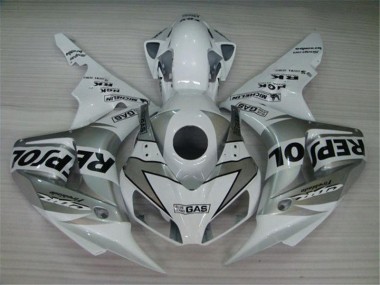 Blanc Argent Noir Repsol Carénage Moto Honda CBR 1000 RR 2004-2005