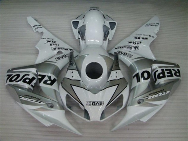 Blanc Argent Noir Repsol Carénage Moto Honda CBR 1000 RR 2004-2005 Blanc Argent Noir Repsol Carénage Moto Honda CBR 1000 RR 2004-2005