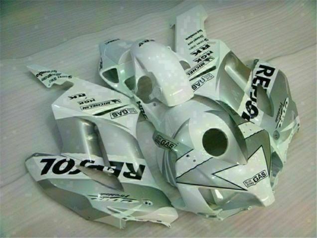 Blanc Argent Repsol Carénage Moto Honda CBR 1000 RR 2004-2005 Blanc Argent Repsol Carénage Moto Honda CBR 1000 RR 2004-2005