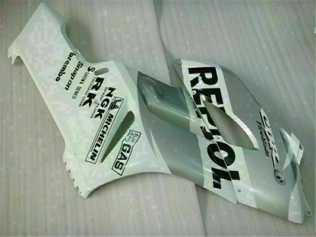 Blanc Argent Repsol Carénage Moto Honda CBR 1000 RR 2004-2005 Blanc Argent Repsol Carénage Moto Honda CBR 1000 RR 2004-2005