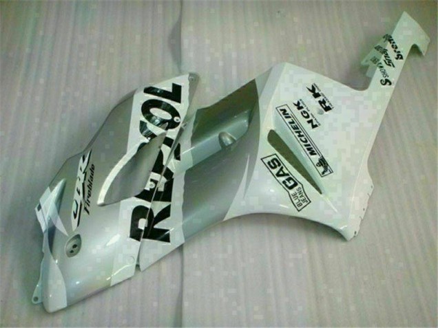 Blanc Argent Repsol Carénage Moto Honda CBR 1000 RR 2004-2005 Blanc Argent Repsol Carénage Moto Honda CBR 1000 RR 2004-2005