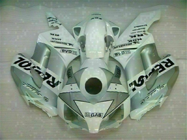 Blanc Argent Repsol Carénage Moto Honda CBR 1000 RR 2004-2005 Blanc Argent Repsol Carénage Moto Honda CBR 1000 RR 2004-2005
