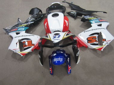 Blanc Bleu 27 Carénage Moto Honda CBR 600 RR 2005-2006