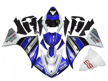 Blanc Bleu Argent Carénage Moto Yamaha R1 2009-2011