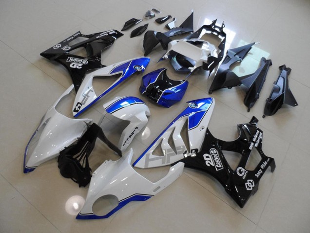 Blanc Bleu Carénage Moto BMW S1000RR 2009-2014 Blanc Bleu Carénage Moto BMW S1000RR 2009-2014