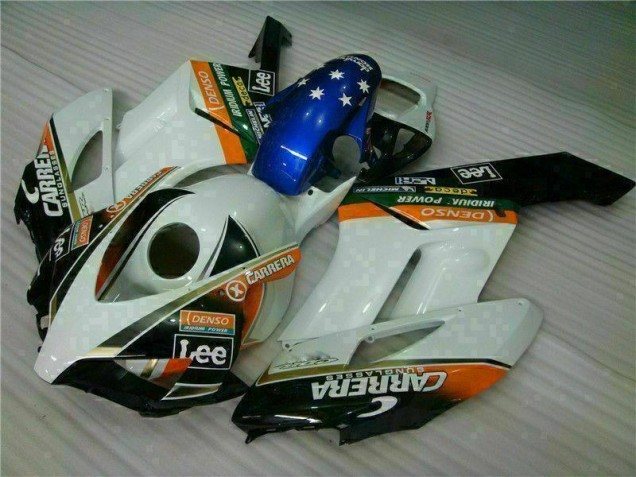 Blanc Bleu Carénage Moto Honda CBR 1000 RR 2004-2005 Blanc Bleu Carénage Moto Honda CBR 1000 RR 2004-2005